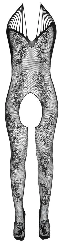 NO:XQSE Netz-Catsuit mit Neckholder S-L NO:XQSE Netz-Catsuit mit Neckholder S-L