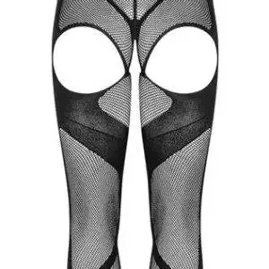Obsessive Catsuit ouvert G336 - Schwarz, hohe Taille Obsessive Catsuit ouvert G336 - Schwarz, hohe Taille – Bild 6
