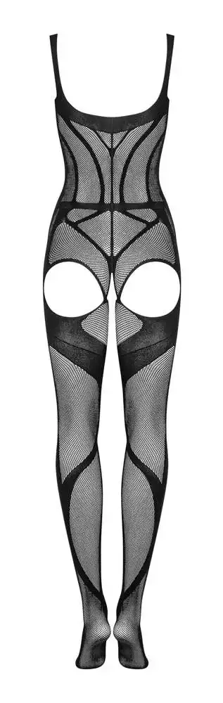 Obsessive Catsuit ouvert G336 - Schwarz, hohe Taille Obsessive Catsuit ouvert G336 - Schwarz, hohe Taille