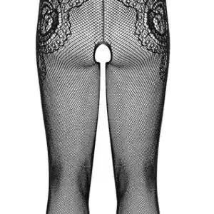 Obsessive G335 Hochelastischer Catsuit ouvert in Schwarz Obsessive G335 Hochelastischer Catsuit ouvert in Schwarz – Bild 6