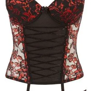 Cottelli LINGERIE Corsage-Set: Romantische Verführung Schwarz/Rot 75B/S Cottelli LINGERIE Corsage-Set: Romantische Verführung Schwarz/Rot 75B/S – Bild 6