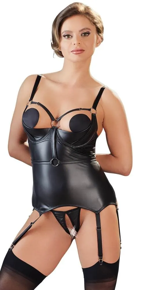 Cottelli BONDAGE - Strapshemd Bondage mit Handschlaufen und String ouvert XL Cottelli BONDAGE - Strapshemd Bondage mit Handschlaufen und String ouvert XL
