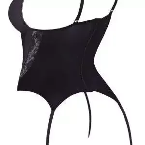 Cottelli LINGERIE Strapshemd - Rot/Schwarz, mit Spitzeneinsätzen Rot/Schwarz S Cottelli LINGERIE Strapshemd - Rot/Schwarz, mit Spitzeneinsätzen Rot/Schwarz S – Bild 7