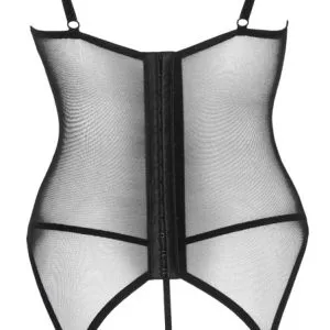 Cottelli LINGERIE Strapshemd - Rot/Schwarz, mit Spitzeneinsätzen Rot/Schwarz S Cottelli LINGERIE Strapshemd - Rot/Schwarz, mit Spitzeneinsätzen Rot/Schwarz S – Bild 6