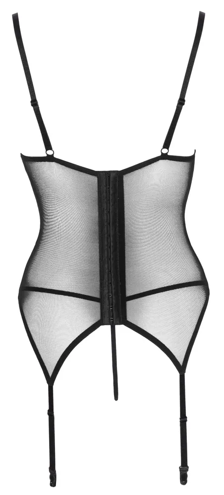 Cottelli LINGERIE Strapshemd - Rot/Schwarz, mit Spitzeneinsätzen Rot/Schwarz S Cottelli LINGERIE Strapshemd - Rot/Schwarz, mit Spitzeneinsätzen Rot/Schwarz S