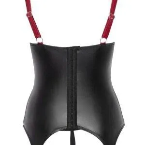 Cottelli BONDAGE Ouvert-Set - Strapshemd & String Schwarz/Rot S Cottelli BONDAGE Ouvert-Set - Strapshemd & String Schwarz/Rot S – Bild 7