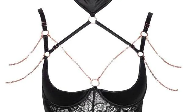 Abierta Fina Strapshemd inkl. String ouvert 85B/L Abierta Fina Strapshemd inkl. String ouvert 85B/L