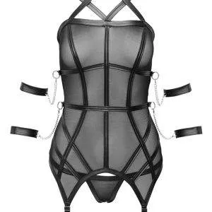 Cottelli BONDAGE Strapshemd inkl. String & 4 Fesseln S Cottelli BONDAGE Strapshemd inkl. String & 4 Fesseln S – Bild 6