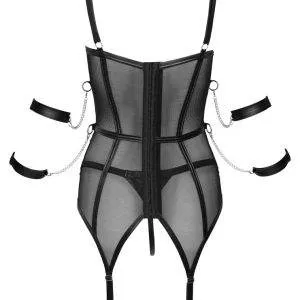 Cottelli BONDAGE Strapshemd inkl. String & 4 Fesseln S Cottelli BONDAGE Strapshemd inkl. String & 4 Fesseln S – Bild 7