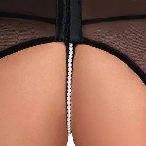Cottelli LINGERIE Strapshemd Perlen schwarz Größe S Cottelli LINGERIE Strapshemd Perlen schwarz Größe S – Bild 8