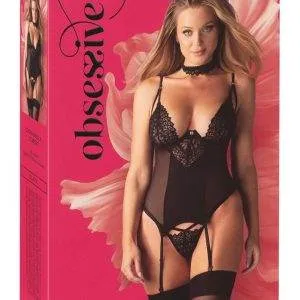 Obsessive Donarella 3-teiliges Dessous-Set, Größe S/M, Schwarz Obsessive Donarella 3-teiliges Dessous-Set, Größe S/M, Schwarz – Bild 6