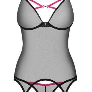 Obsessive 2-teiliges Straps-Set Novenes, Größe: S/M, Farbe: Schwarz/Pink Obsessive 2-teiliges Straps-Set Novenes, Größe: S/M, Farbe: Schwarz/Pink – Bild 3