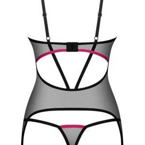 Obsessive 2-teiliges Straps-Set Novenes, Größe: S/M, Farbe: Schwarz/Pink Obsessive 2-teiliges Straps-Set Novenes, Größe: S/M, Farbe: Schwarz/Pink – Bild 4