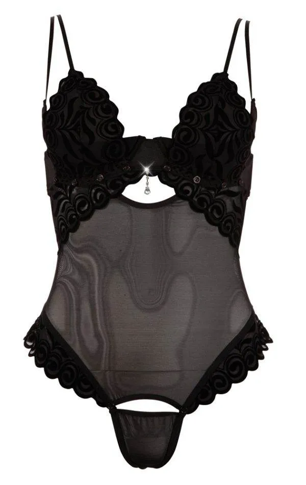 Cottelli LINGERIE Stringbody mit abnehmbarem Stringteil und Cups 80C/M Cottelli LINGERIE Stringbody mit abnehmbarem Stringteil und Cups 80C/M