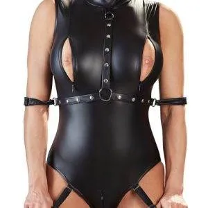Cottelli BONDAGE - Mattlook Strapsbody mit Metall-Accessoires S Cottelli BONDAGE - Mattlook Strapsbody mit Metall-Accessoires S – Bild 7