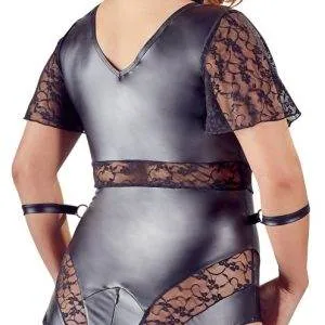 Cottelli BONDAGE - Kurzarmbody mit Fesseln und Reißverschluss 4XL Cottelli BONDAGE - Kurzarmbody mit Fesseln und Reißverschluss 4XL – Bild 7