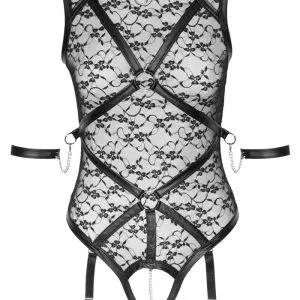 Cottelli BONDAGE Spitzen-Straps-Body mit Armfesseln S Cottelli BONDAGE Spitzen-Straps-Body mit Armfesseln S – Bild 6