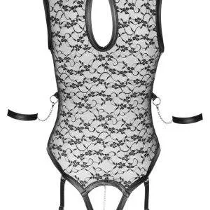 Cottelli BONDAGE Spitzen-Straps-Body mit Armfesseln S Cottelli BONDAGE Spitzen-Straps-Body mit Armfesseln S – Bild 7
