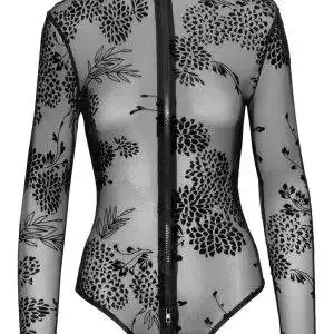 Noir Powernet-Body mit Blütenprint L Noir Powernet-Body mit Blütenprint L – Bild 8