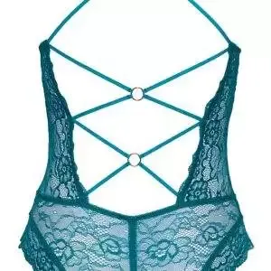 Cottelli LINGERIE Body ouvert - sinnlicher Style in petrolfarbener Spitze petrol XL Cottelli LINGERIE Body ouvert - sinnlicher Style in petrolfarbener Spitze petrol XL – Bild 7