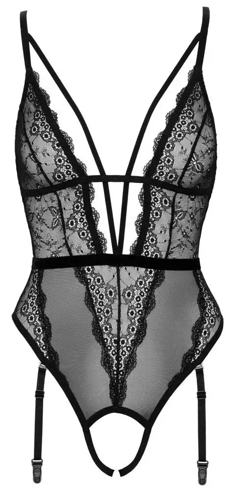 Cottelli LINGERIE - Stringbody mit abnehmbarer Perlenkette S Cottelli LINGERIE - Stringbody mit abnehmbarer Perlenkette S