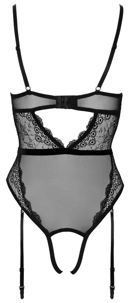 Cottelli LINGERIE - Stringbody mit abnehmbarer Perlenkette S Cottelli LINGERIE - Stringbody mit abnehmbarer Perlenkette S