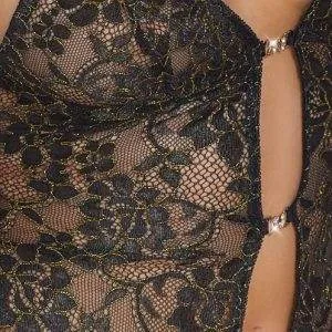 Abierta Fina Stringbody Gold - Elegant verführerisch Schwarz/Gold S Abierta Fina Stringbody Gold - Elegant verführerisch Schwarz/Gold S – Bild 7