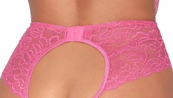 Cottelli LINGERIE - Pinkfarbener Body ouvert pink Größe S/M Cottelli LINGERIE - Pinkfarbener Body ouvert pink Größe S/M