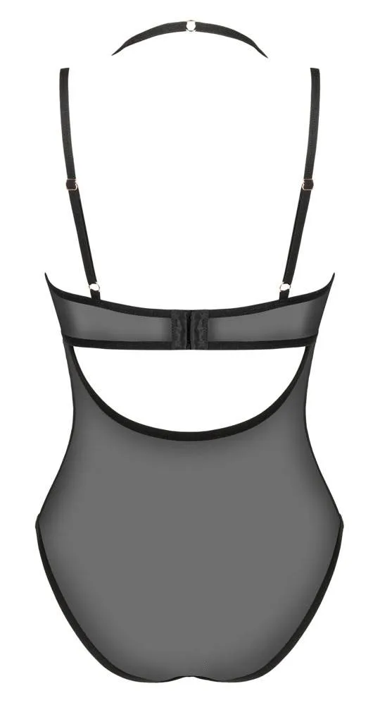 Obsessive Body Selinne - Eleganter Stretch-Netz Body schwarz Größe XL/2XL Obsessive Body Selinne - Eleganter Stretch-Netz Body schwarz Größe XL/2XL
