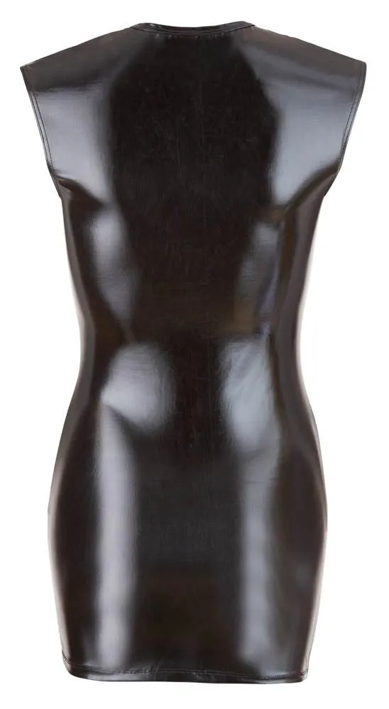Cottelli PARTY Wetlookkleid Zip S - Extravagantes Schwarzes S Cottelli PARTY Wetlookkleid Zip S - Extravagantes Schwarzes S