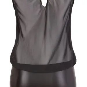 Cottelli CURVES - Minikleid transparent, schwarz 2XL Cottelli CURVES - Minikleid transparent, schwarz 2XL – Bild 7