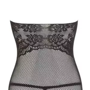 Mandy Mystery lingerie Netzkleid mit Halsband und Spitzen-String S-L Mandy Mystery lingerie Netzkleid mit Halsband und Spitzen-String S-L – Bild 7