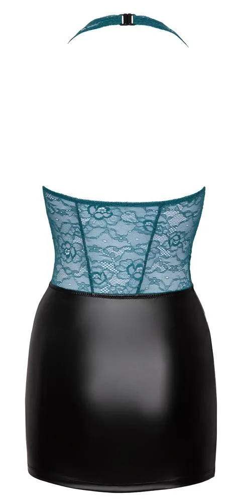 Cottelli LINGERIE - Sinnliches Spitzenkleid Petrol/Schwarz M Cottelli LINGERIE - Sinnliches Spitzenkleid Petrol/Schwarz M
