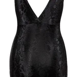 Cottelli PARTY - Schlangenhaut-Kleid Schwarz/Grau XL Cottelli PARTY - Schlangenhaut-Kleid Schwarz/Grau XL – Bild 8
