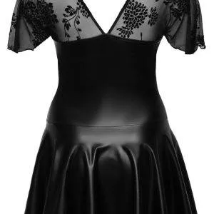 Noir Corsagen-Kleid, Powerwetlook, Reißverschluss 3XL Noir Corsagen-Kleid, Powerwetlook, Reißverschluss 3XL – Bild 6