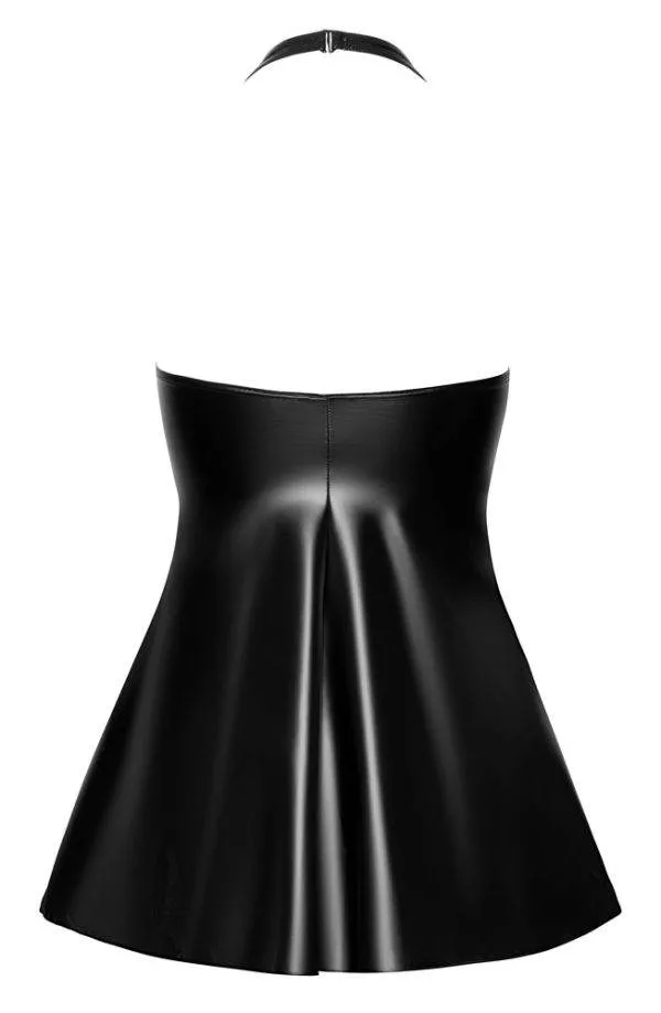 Noir Ausgestelltes Kleid - Exklusiver Style im edlen Material-Mix XL Noir Ausgestelltes Kleid - Exklusiver Style im edlen Material-Mix XL
