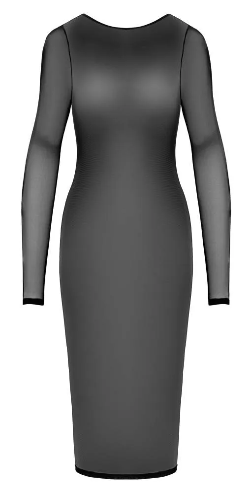 Cottelli PARTY Powernet-Kleid mit Ketten, knielang schwarz Größe L Cottelli PARTY Powernet-Kleid mit Ketten, knielang schwarz Größe S – Hollow B