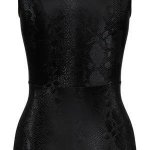 Cottelli PARTY Snake Zip - Enges Kleid in Schlangenhaut-Optik schwarz Größe XL Cottelli PARTY Snake Zip - Enges Kleid in Schlangenhaut-Optik schwarz Größe S – Hollow Rückseite
