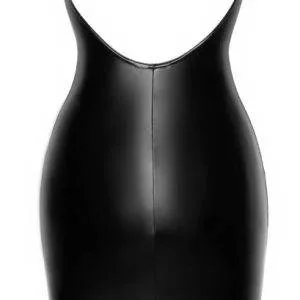 Noir Verführerisches Powerwetlook Kleid schwarz M Noir Corsagen-Kleid, Powerwetlook, taillenbetonend schwarz S – Hollow Rückseite