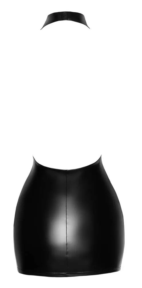 Noir Powerwetlook Minikleid schwarz M Noir Powerwetlook Minikleid schwarz S – Hollow Rückseite