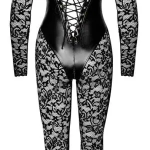 Noir Verführerischer pitzen-Overall schwarz XL Noir Verführerischer pitzen-Overall schwarz XL – Bild 6