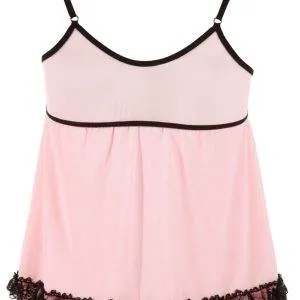 Cottelli LINGERIE - Süßes Betthupferl! Babydoll rosa Rosa/Schwarz S Cottelli LINGERIE - Süßes Betthupferl! Babydoll rosa Rosa/Schwarz S – Hollow Rückseite