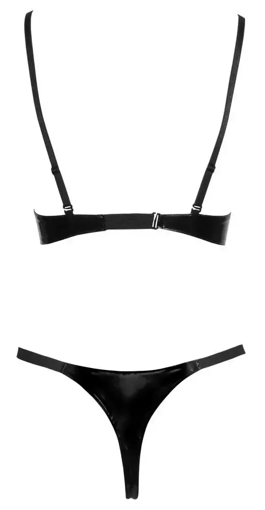 Black Level Lack BH und Rio S - Verführerisches Glanz-Duo! L Black Level Lack BH und Rio S - Verführerisches Glanz-Duo! S – Hollow Rückseite