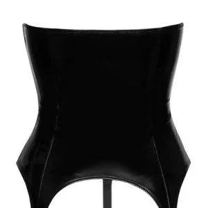 Black Level Lack Strapshemd und String - Provokanter Glanz-Style S Black Level Lack Strapshemd und String - Provokanter Glanz-Style S – Hollow Rückseite