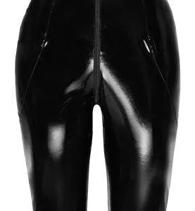 Black Level Lack-Overall Zip S: Glossy-Look, Neckholder, 2-Wege-Reißverschluss S Black Level Lack-Overall Zip S: Glossy-Look, Neckholder, 2-Wege-Reißverschluss S – Hollow B