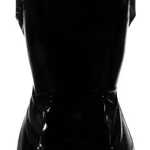 Black Level Lackkleid mit Zip - extra kurz und ärmellos L Black Level Lackkleid mit Zip - extra kurz und ärmellos S – Hollow Rückseite