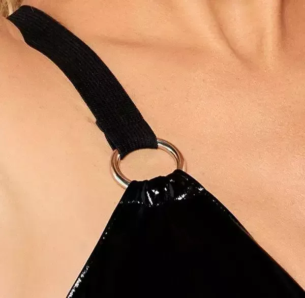 Black Level Lack Kleid ausgestellt - Verführerisches Glanzstück! schwarz Größe M Black Level Lack Kleid ausgestellt - Verführerisches Glanzstück! schwarz Größe S – Det