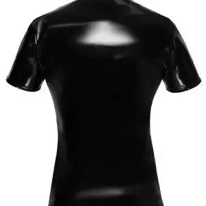 Black Level Lack-Poloshirt mit halbem Arm, Classic-Style, elastisch XL Black Level Lack-Poloshirt mit halbem Arm, Classic-Style, elastisch S – Hollow Rückseite