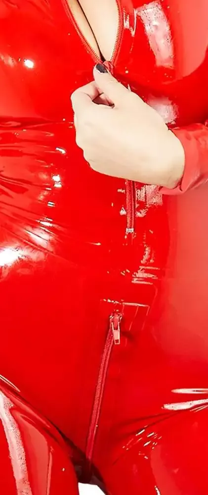 Late X Latex Catsuit - Sexy Einteiler mit Stehkragen und Reißverschluss 2XL Late X Latex Catsuit - Sexy Einteiler mit Stehkragen und Reißverschluss XS – Det B
