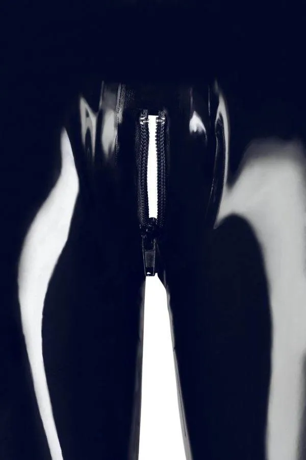 Late X Latex Leggings - Unisex, hauteng, mit 3-Wege-Reißverschluss L Late X Latex Leggings - Unisex, hauteng, mit 3-Wege-Reißverschluss XS – Det B